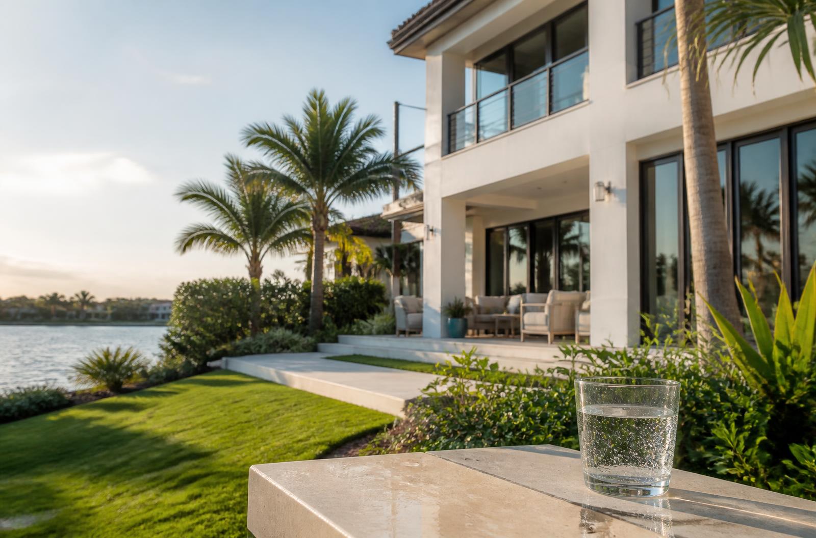 Modern South Florida waterfront home